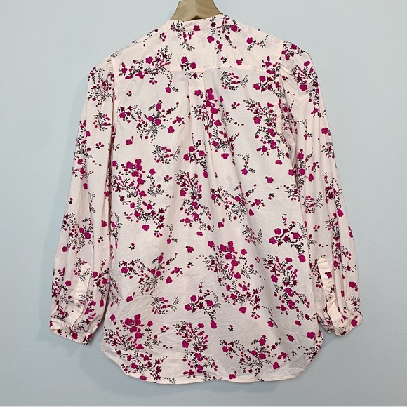 J. Crew Budding Floral Puff Sleeve Classic Fit Shirt - Picture 6 of 9